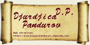 Đurđica Pandurov vizit kartica